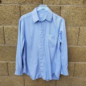 Armani Collezioni Blue Button down #1020
